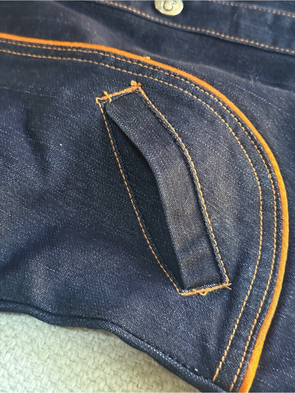 Crest Jeans Vintage Dark Denim Cropped Jacket - Picture 5 of 7